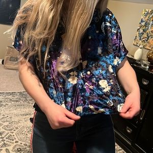 Velvet Midnight Hour button down